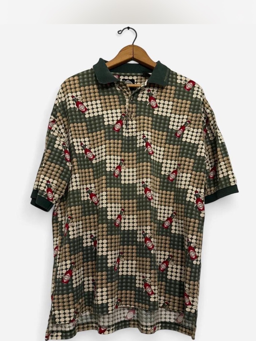 Tabasco Graphic Golf Polo Classic Vintage Sporty Vacation Special Edition